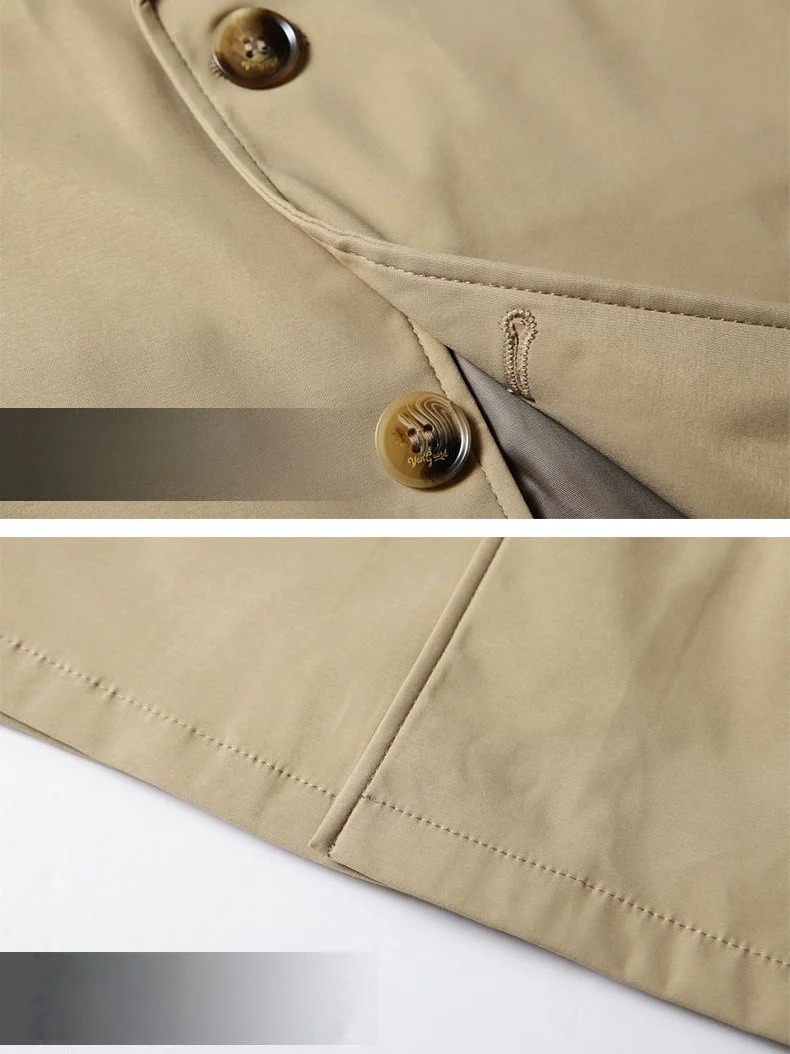 Medium And Long Business Leisure Trench Coats - Image 6