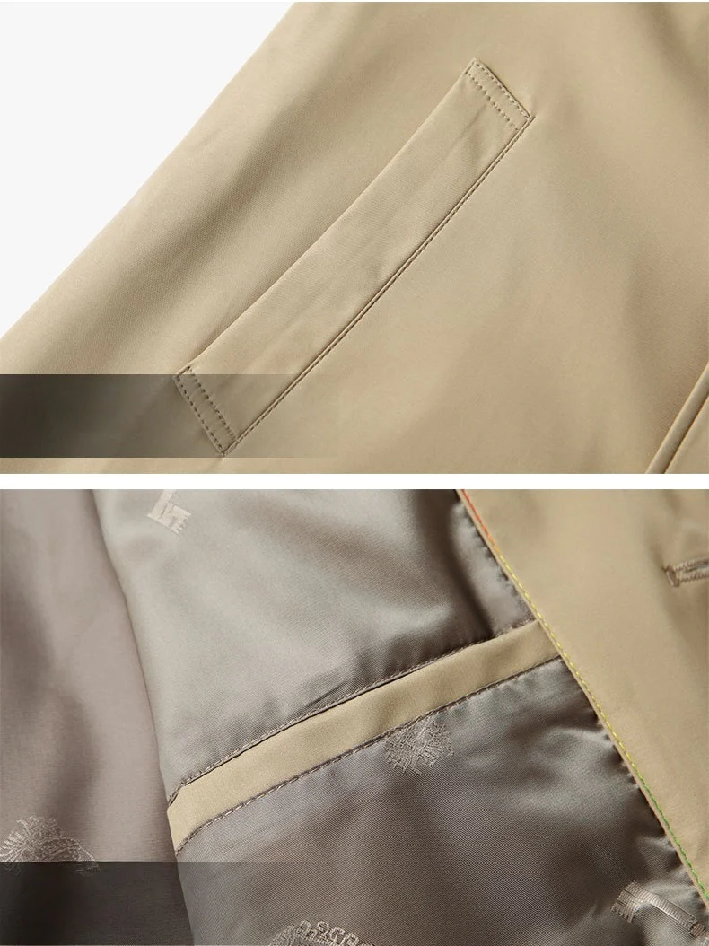 Medium And Long Business Leisure Trench Coats - Image 7