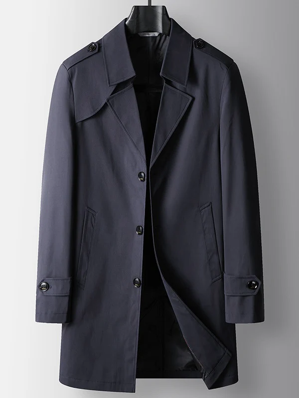 Medium And Long Business Leisure Trench Coats - Image 8