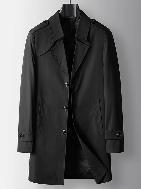 Medium And Long Business Leisure Trench Coats - Image 9