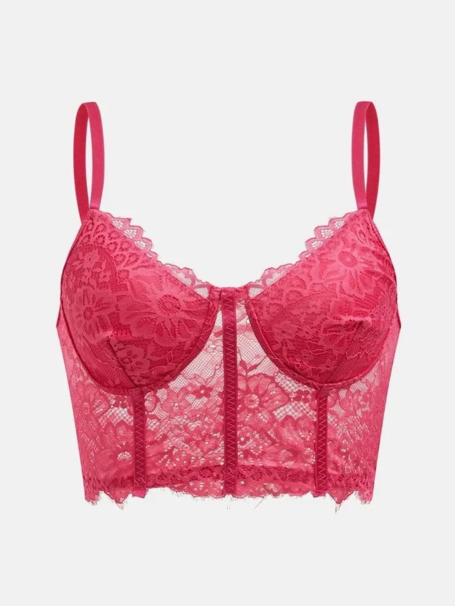 Lace Patchwork Perspective Jacquard Tank Tops&Camis - Image 5