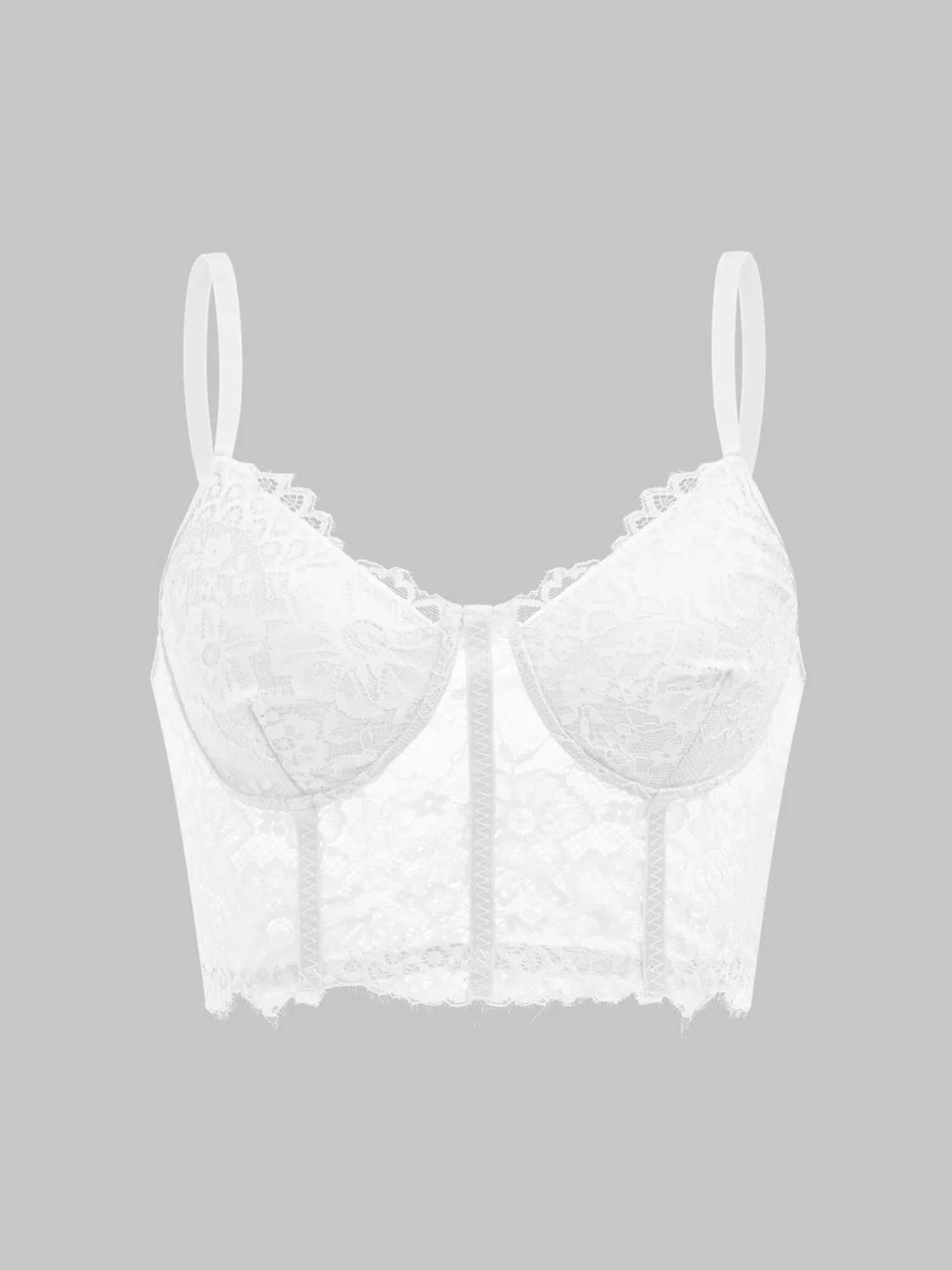 Lace Patchwork Perspective Jacquard Tank Tops&Camis - Image 6