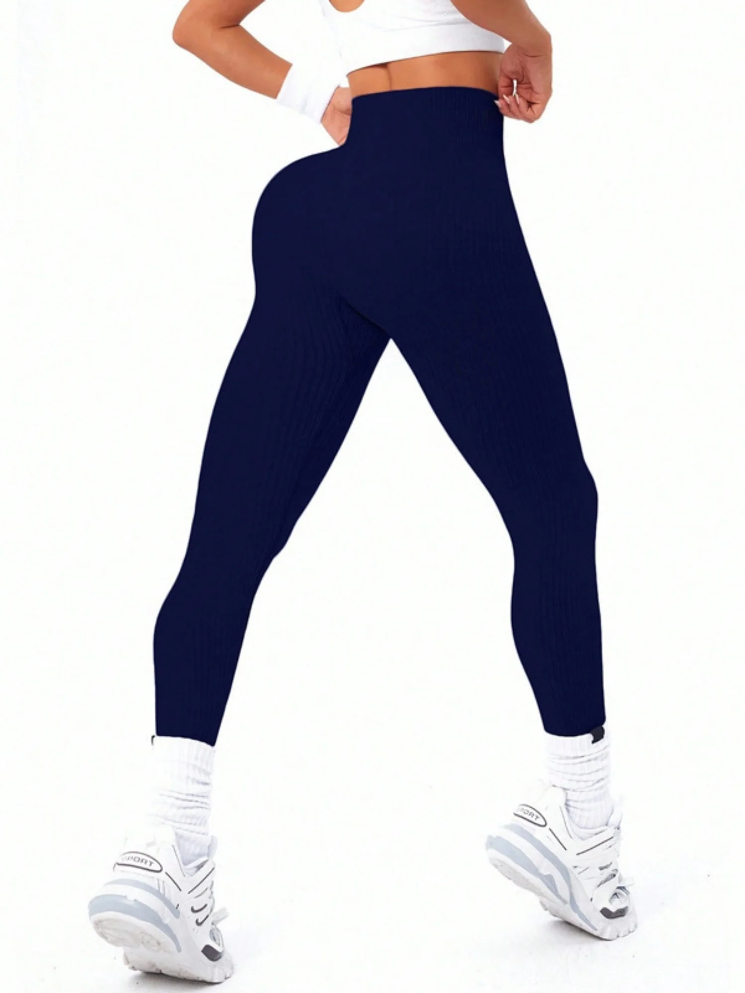 Thread Exercise Yoga Fitness High-waisted, Tummy-flattening Elastic Pants - Image 12