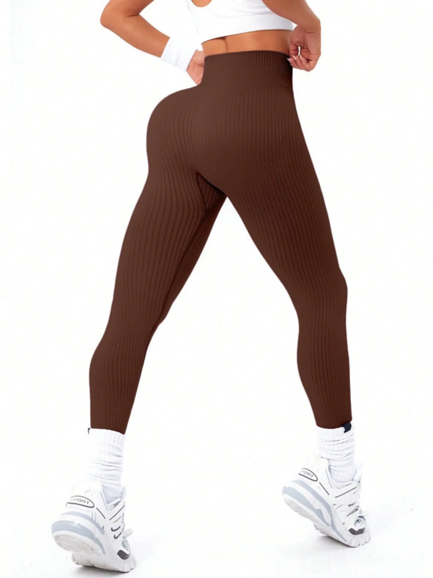 Thread Exercise Yoga Fitness High-waisted, Tummy-flattening Elastic Pants - Image 19