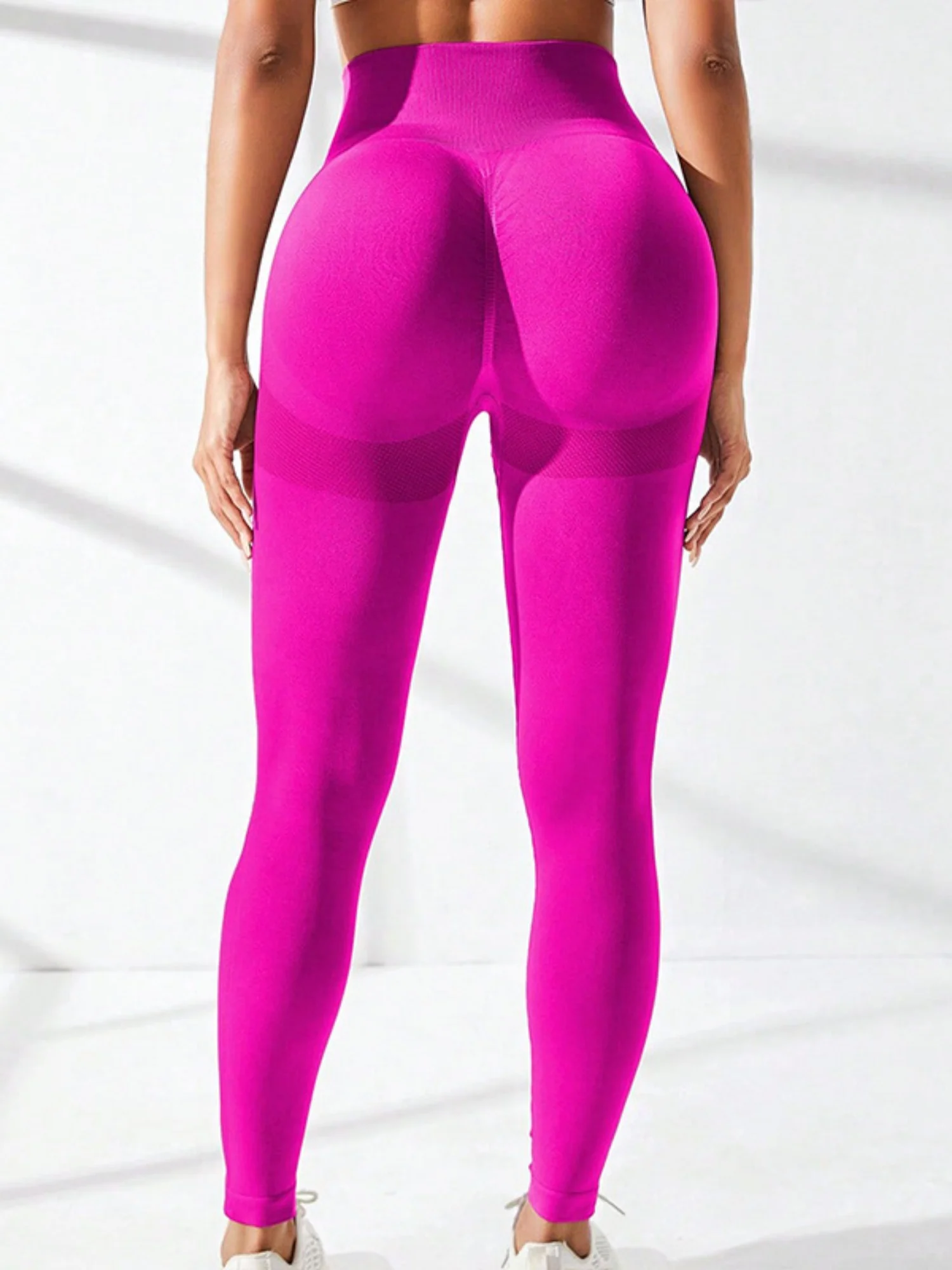 Seamless Exercise Yoga Fitness High-waisted, Tummy-flattening Elastic Pants - Image 6