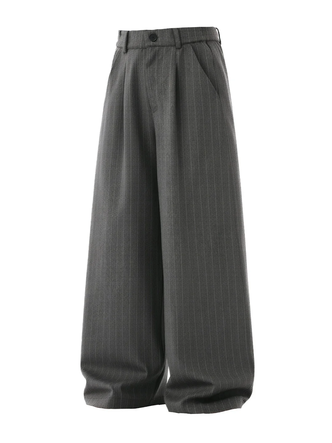 Old Money Style Stripes Loose-fit Dress Pants - Image 3