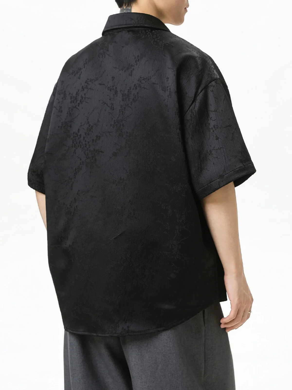 New Chinese Style Breathable Plum Bossom Loose-fit Shirts - Image 3