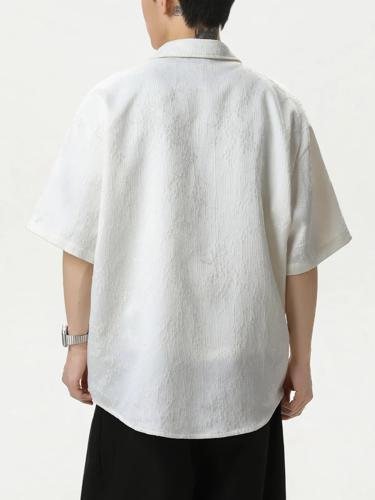 New Chinese Style Breathable Plum Bossom Loose-fit Shirts - Image 6