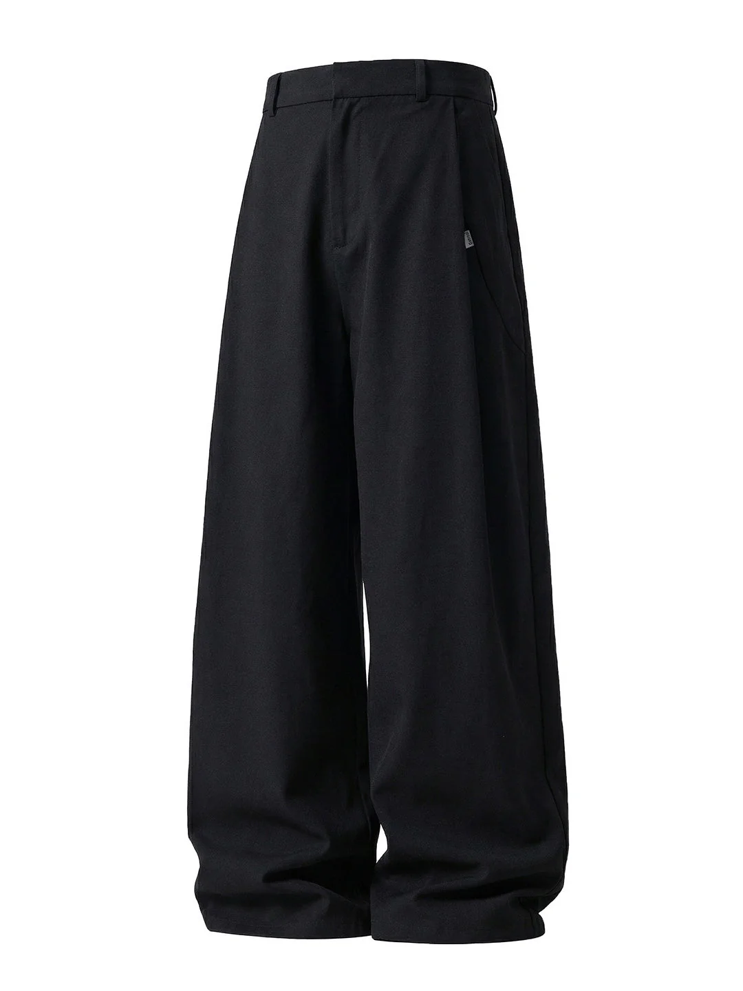 3D Pleats Pure Cotton Loose-fit Straight-fit Pants - Image 7