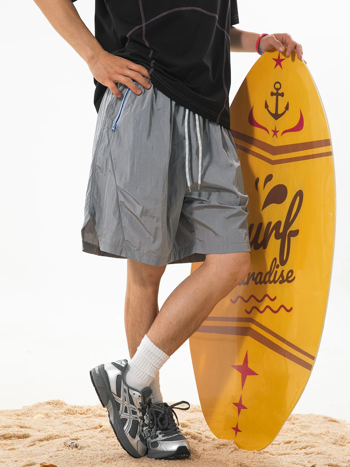 Color-blocked Five Points Shorts - Image 10