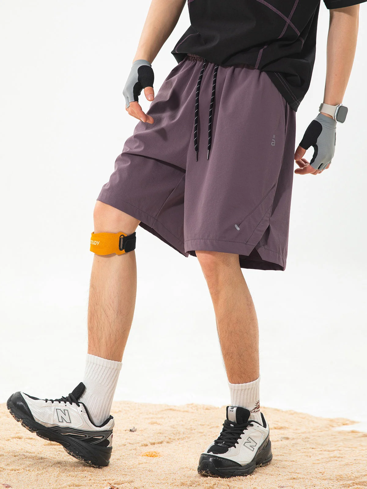 Reflective Printed Sports Water-repellent Shorts - Image 5