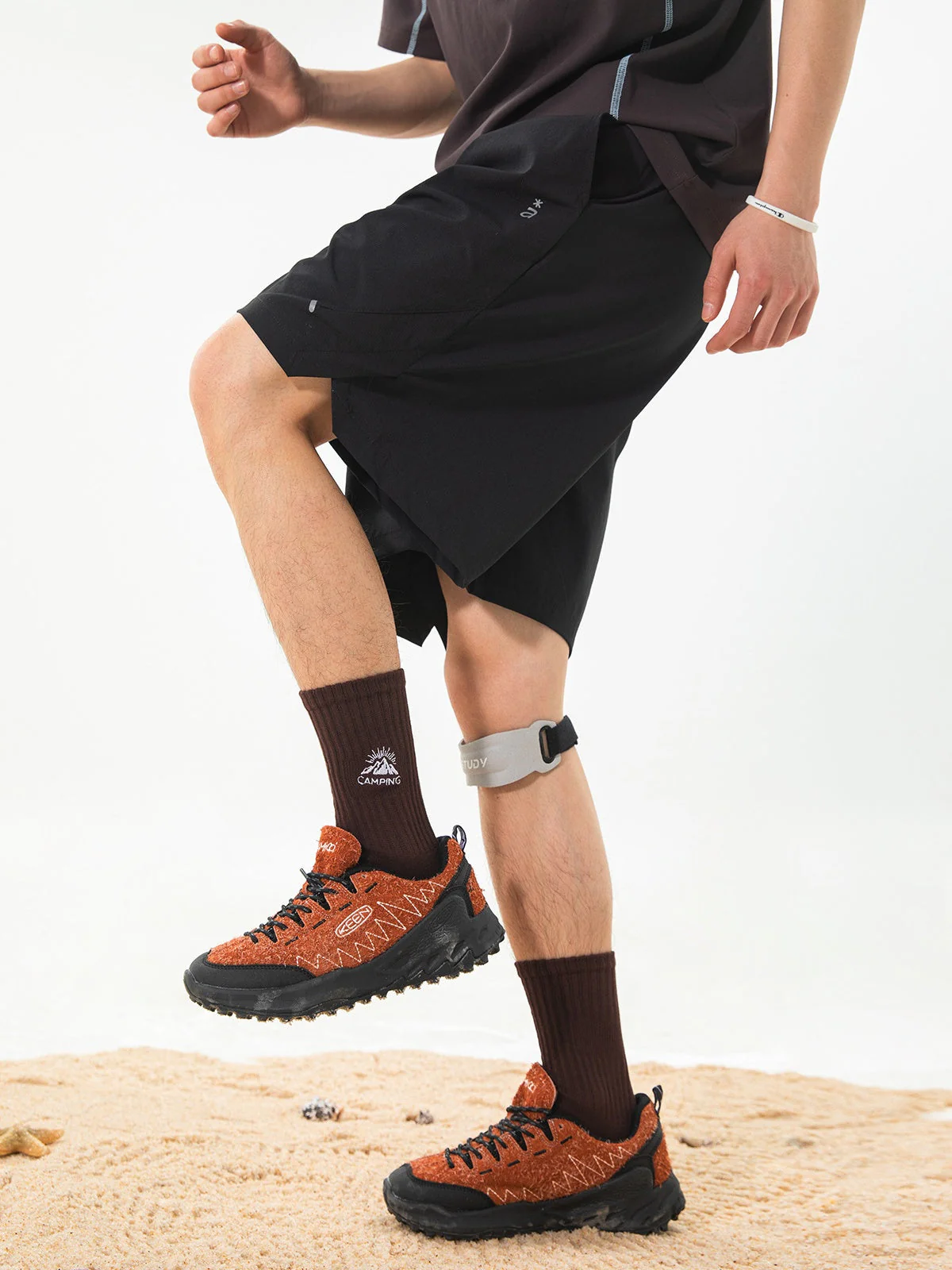 Reflective Printed Sports Water-repellent Shorts - Image 8
