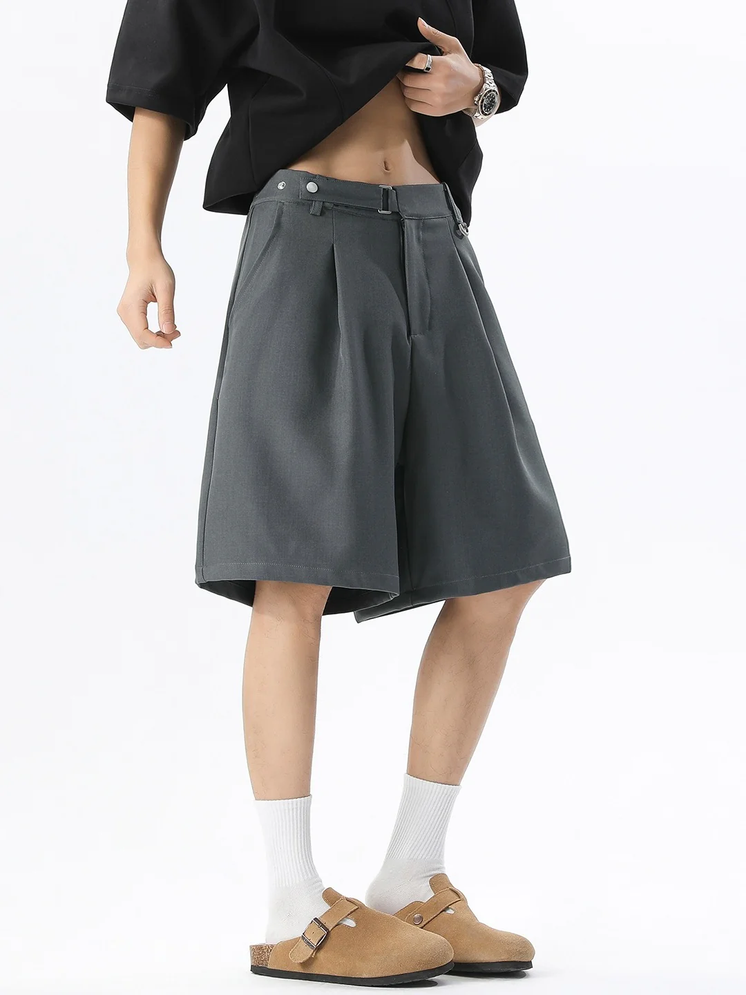 Belts Adjustable Stereo Five Points Shorts