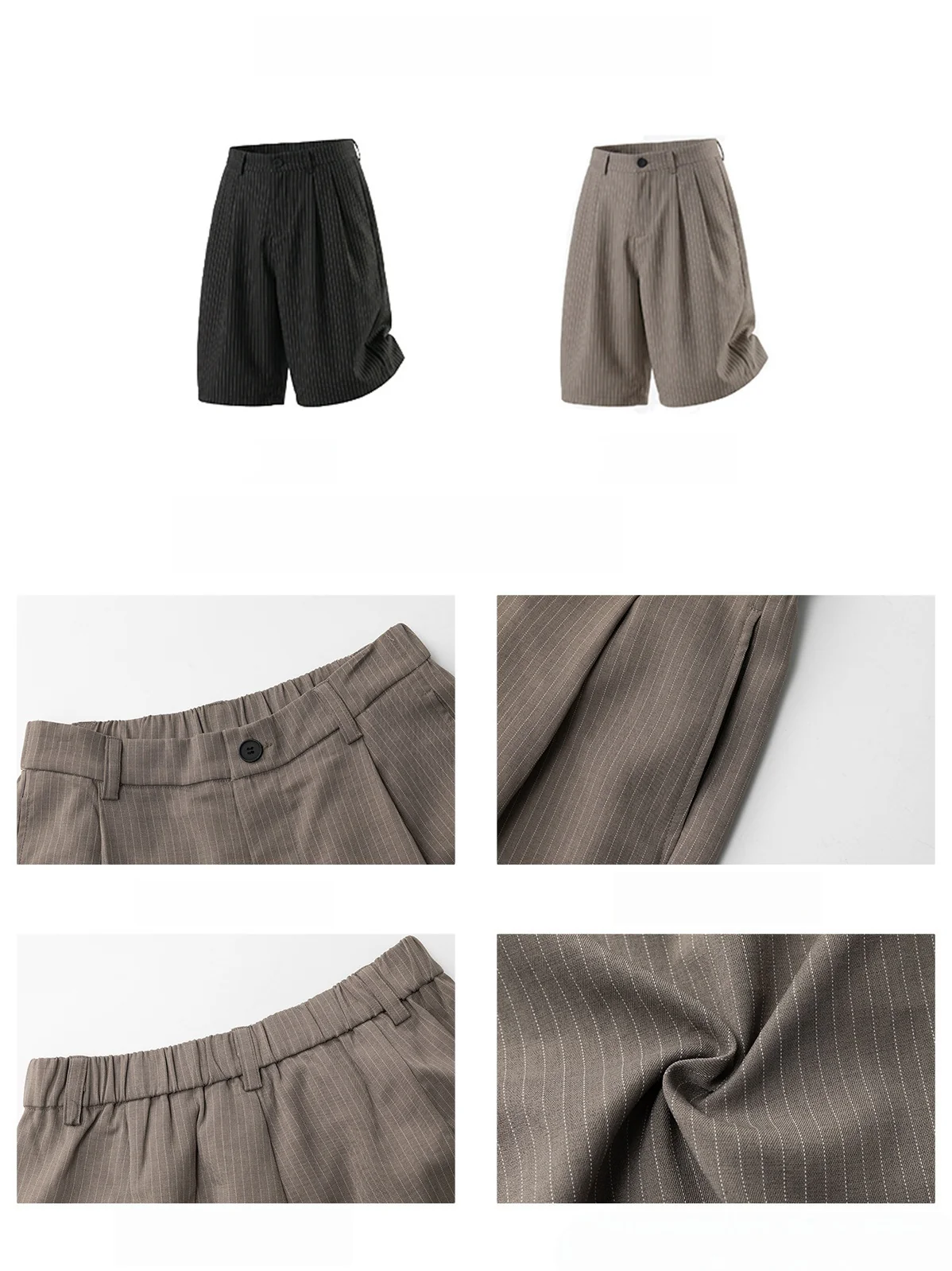 Retro Stripes Suit Five Points Shorts - Image 10