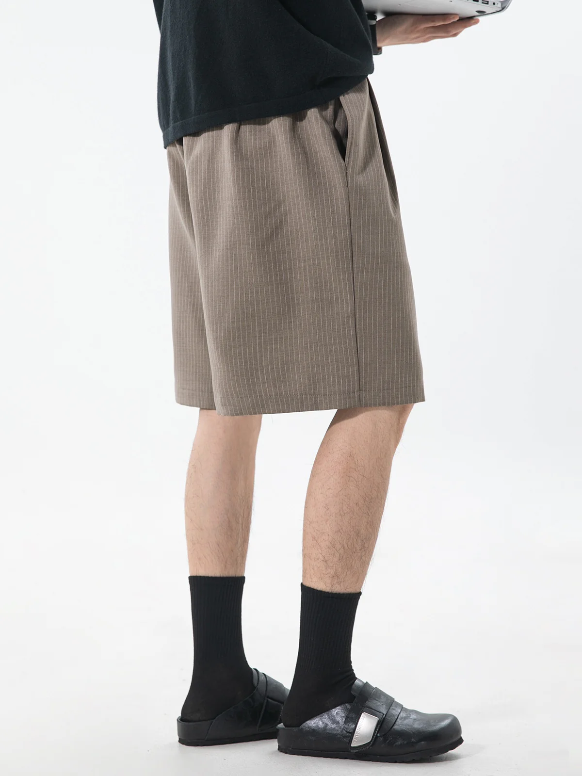 Retro Stripes Suit Five Points Shorts - Image 3