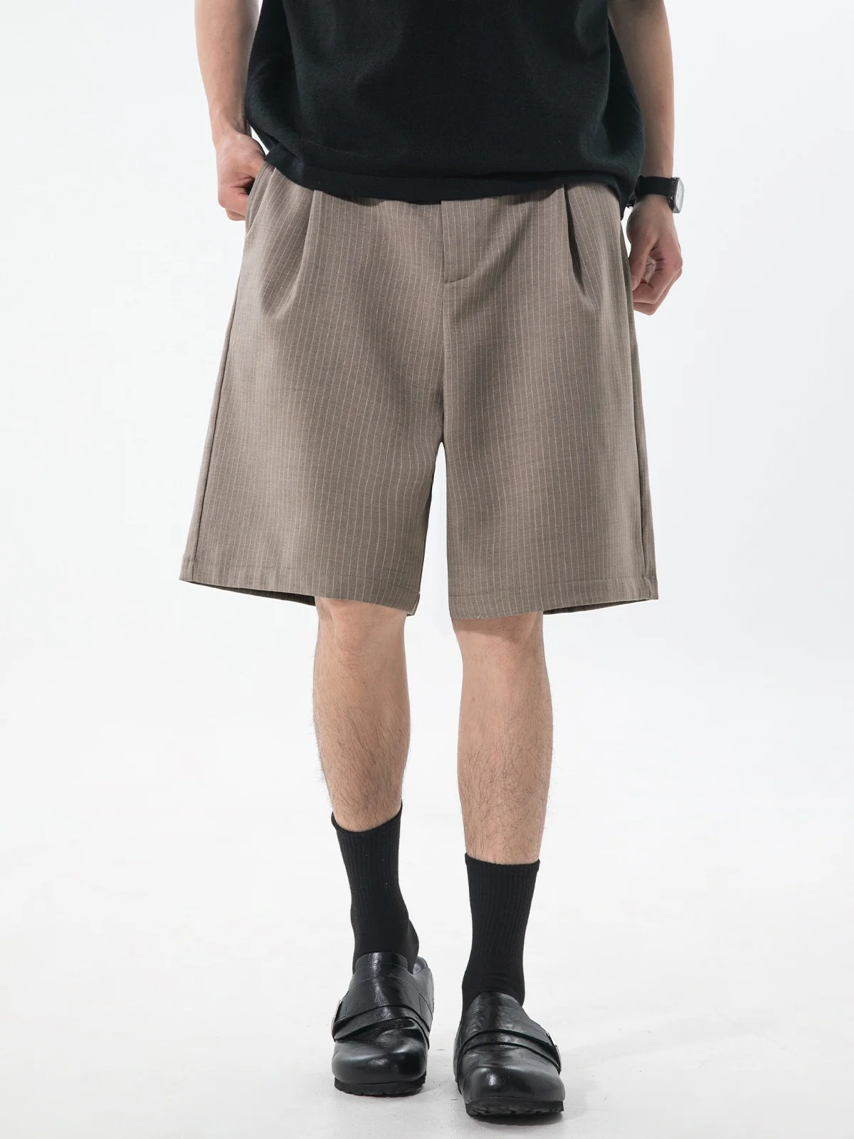 Retro Stripes Suit Five Points Shorts - Image 4