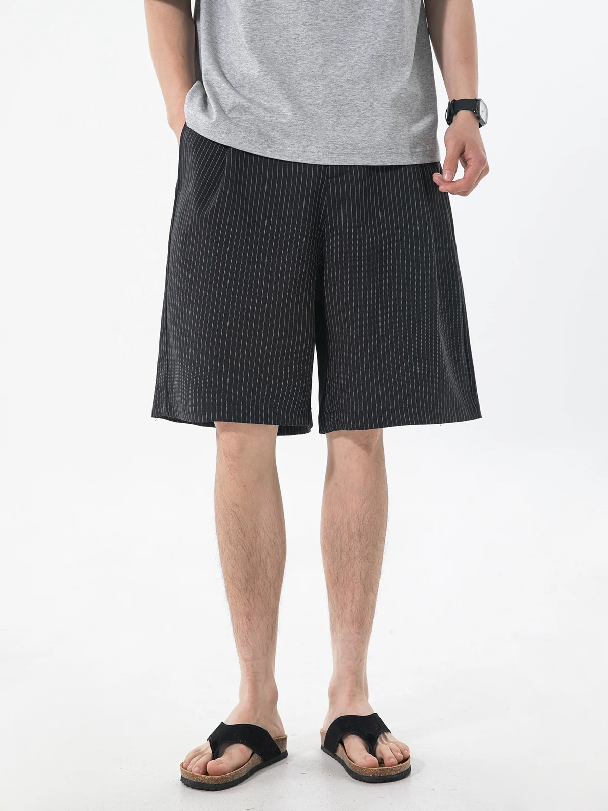 Retro Stripes Suit Five Points Shorts - Image 6