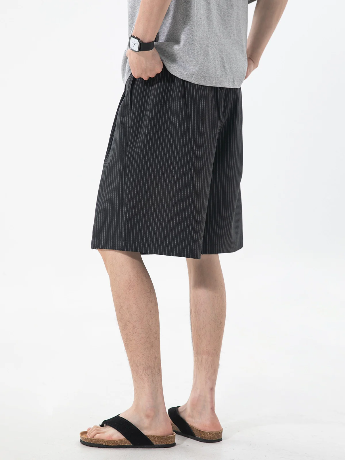 Retro Stripes Suit Five Points Shorts - Image 7