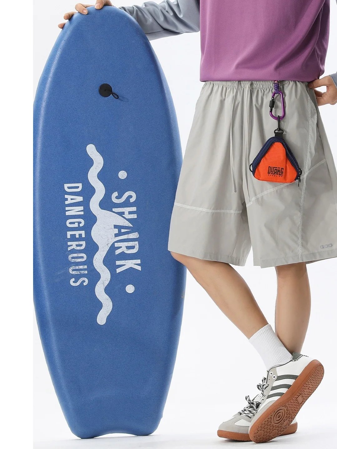 Water-repellent Reflective Color-blocked Lightweight Breathable Five Points Shorts