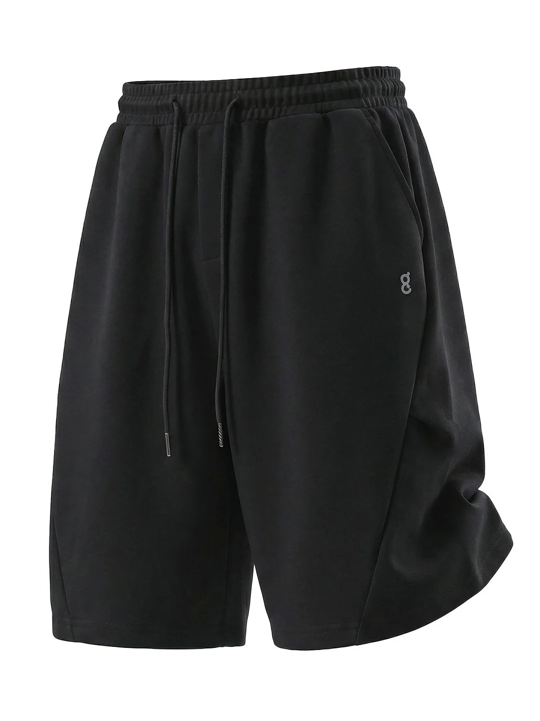 Geometry Simple Gathering Loose-fit Five Points Shorts - Image 8