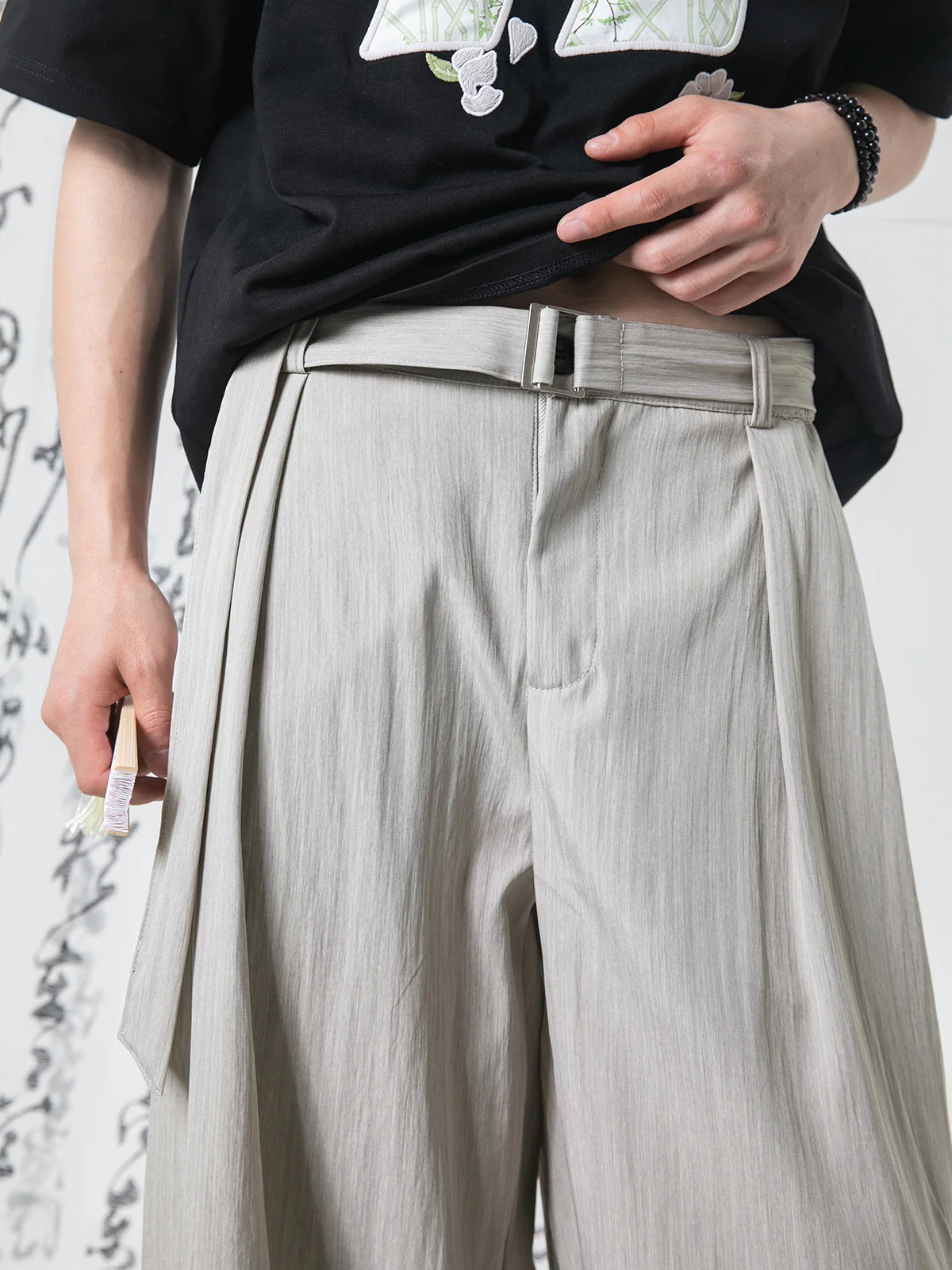 Retro Old Money Style Loose-fit Pants - Image 6