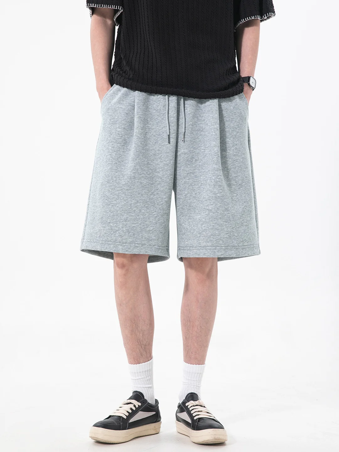 Simplicity Loose-fit Five Points Sweatpants Shorts
