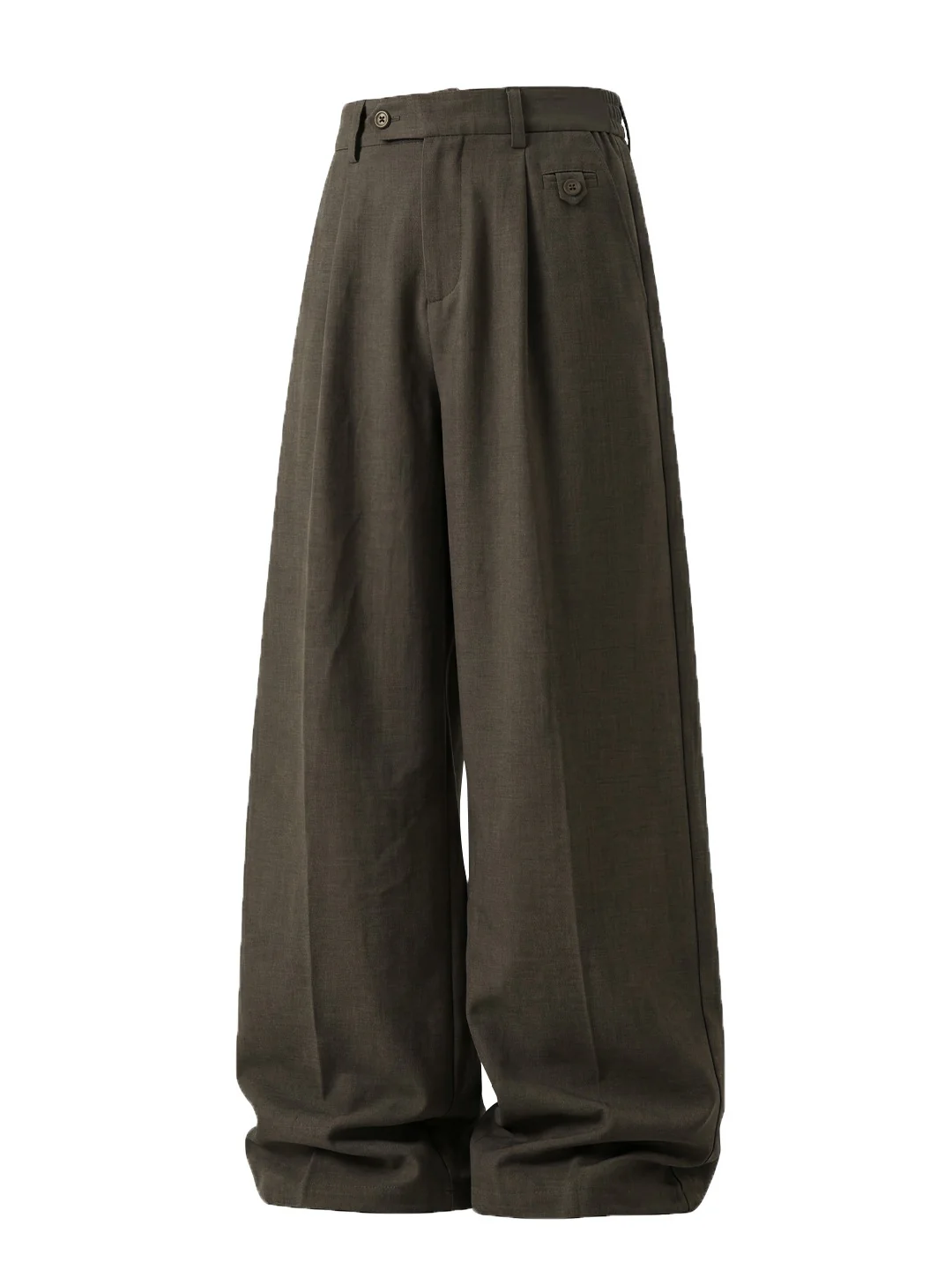 Gathering Old Money Style Nine Points Dress Pants Pants - Image 3