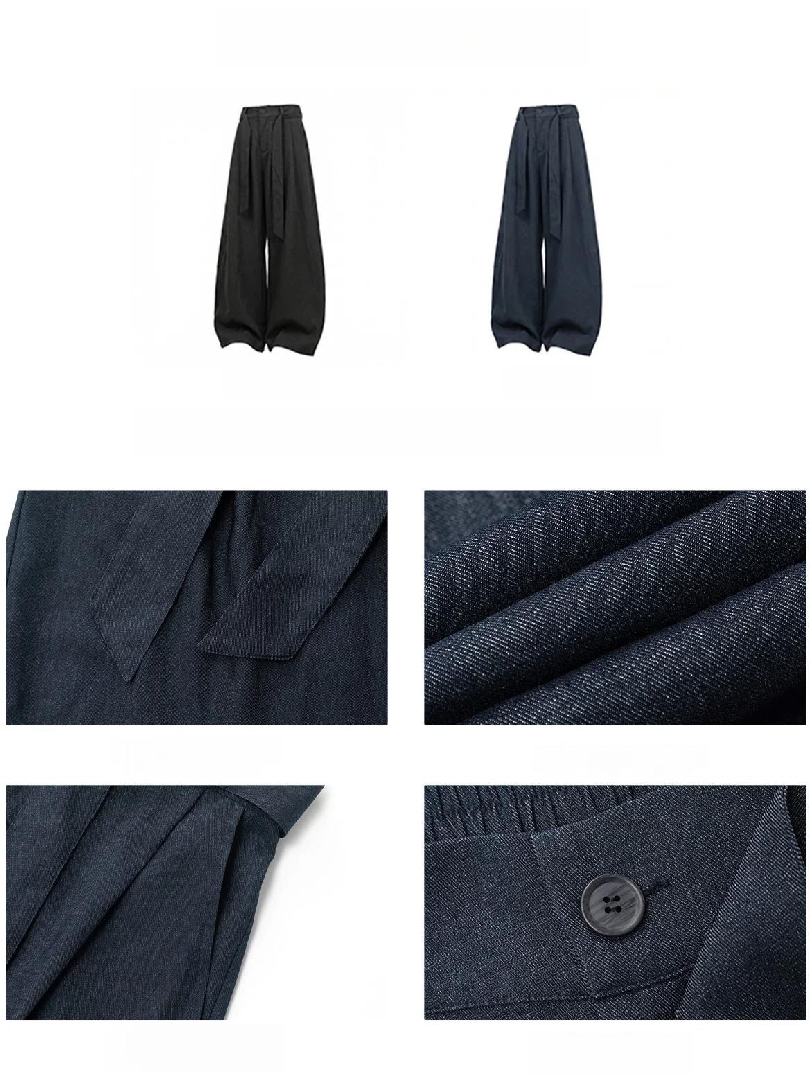 Imitation Denim CleanFit Machete Loose-fit Pants - Image 5