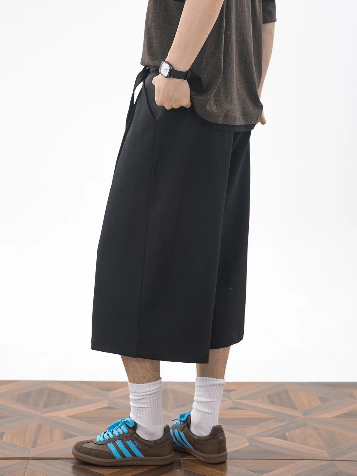 Cleanfit Patchwork 7 Points Dress Pants Shorts - Image 8