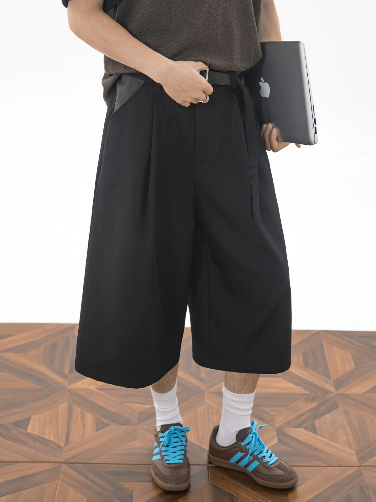 Cleanfit Patchwork 7 Points Dress Pants Shorts - Image 9