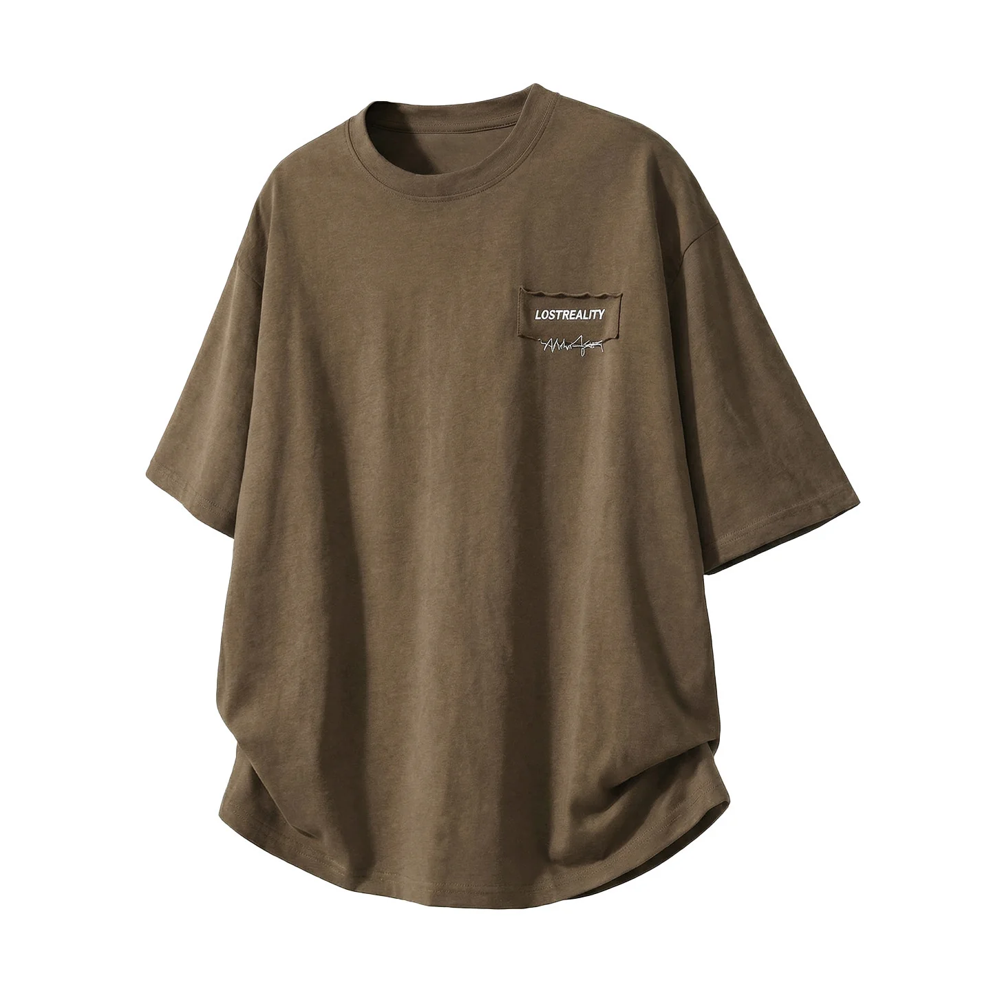 Color-blocked Letter Applique Loose-fit T-shirts - Image 6