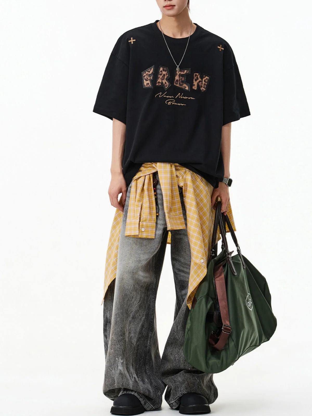 Leopard Print Printed Loose-fit T-shirts - Image 4