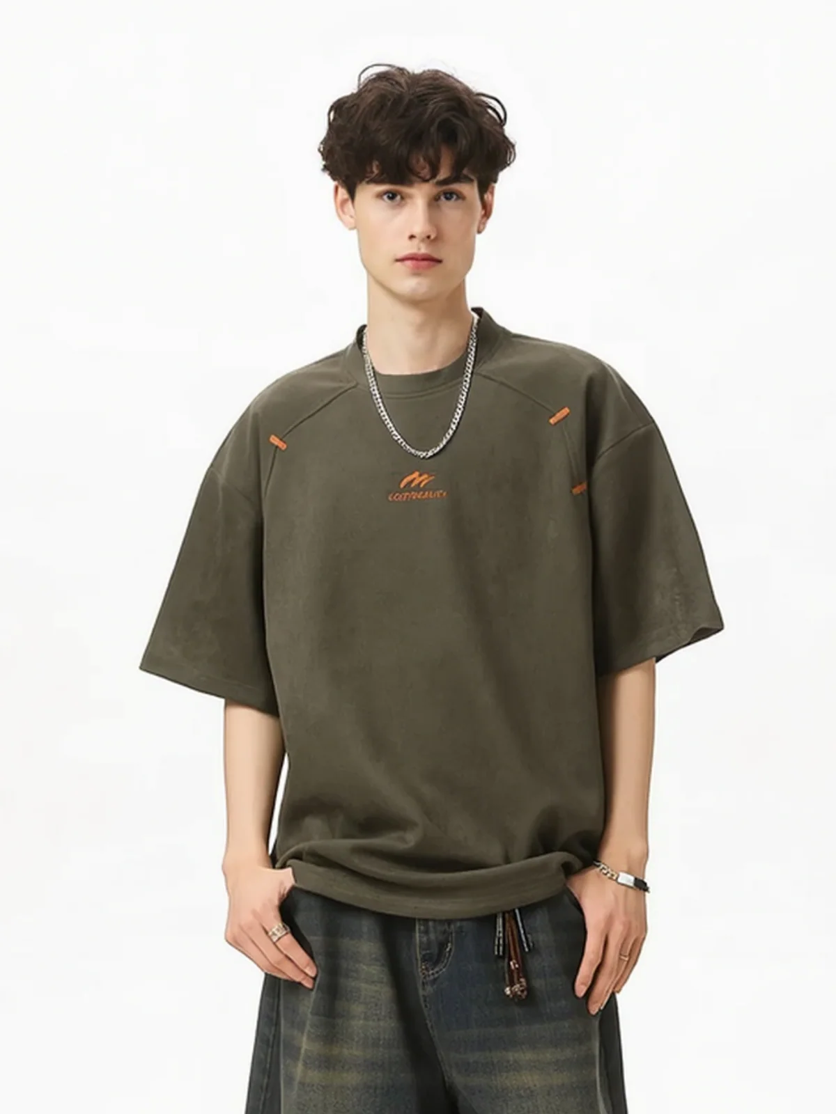 Color-blocked Printed Patchwork T-shirts