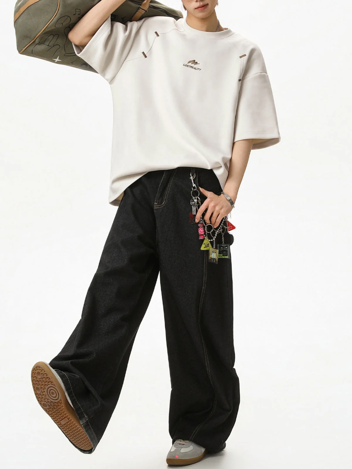 Color-blocked Printed Patchwork T-shirts - Image 6