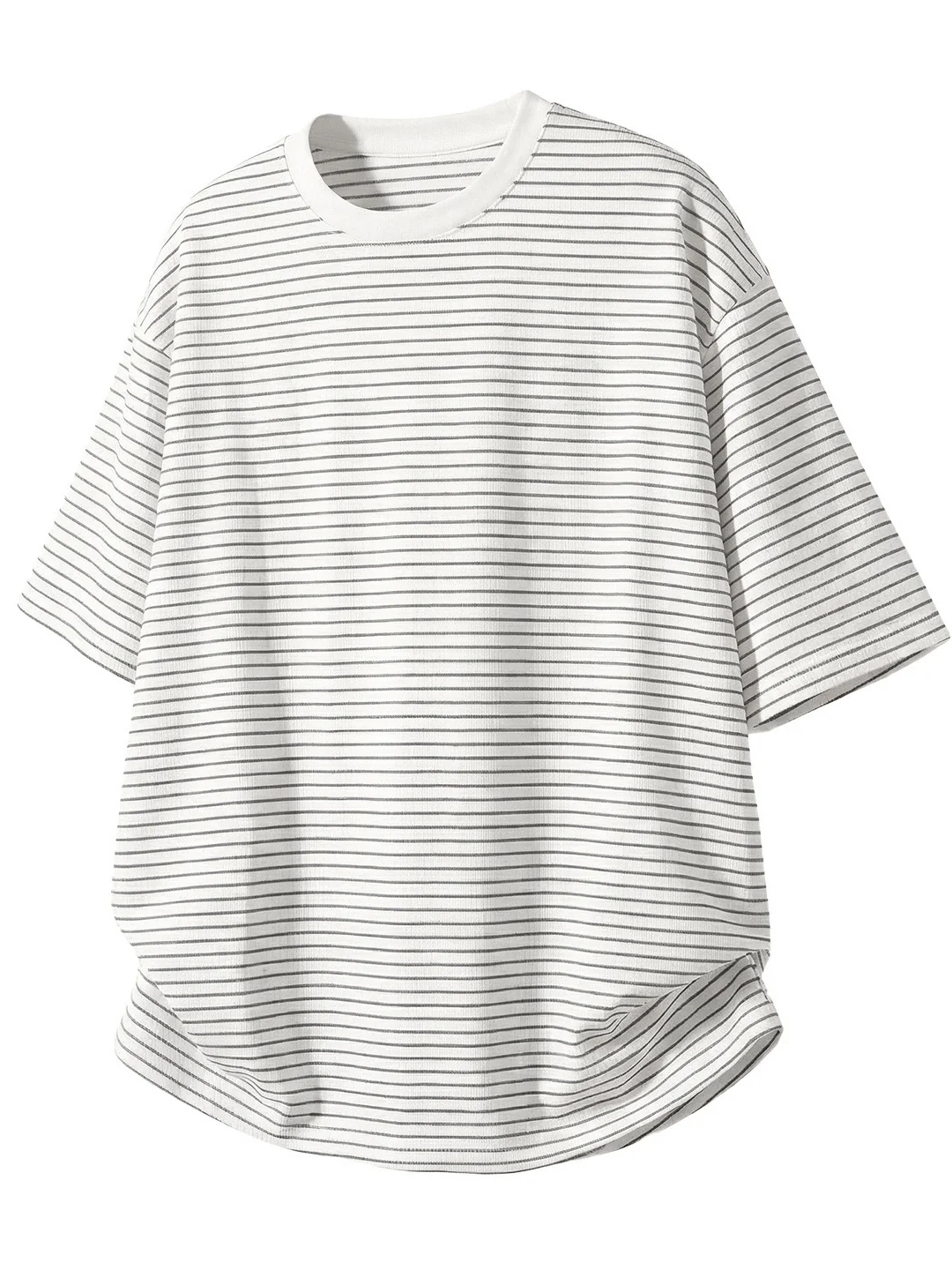 Simplicity Black And White Stripes T-shirts - Image 4