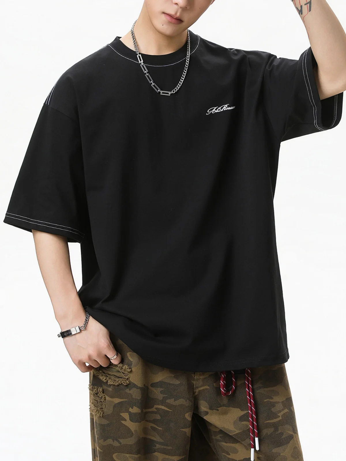 Back Segmentation Printed T-shirts - Image 6