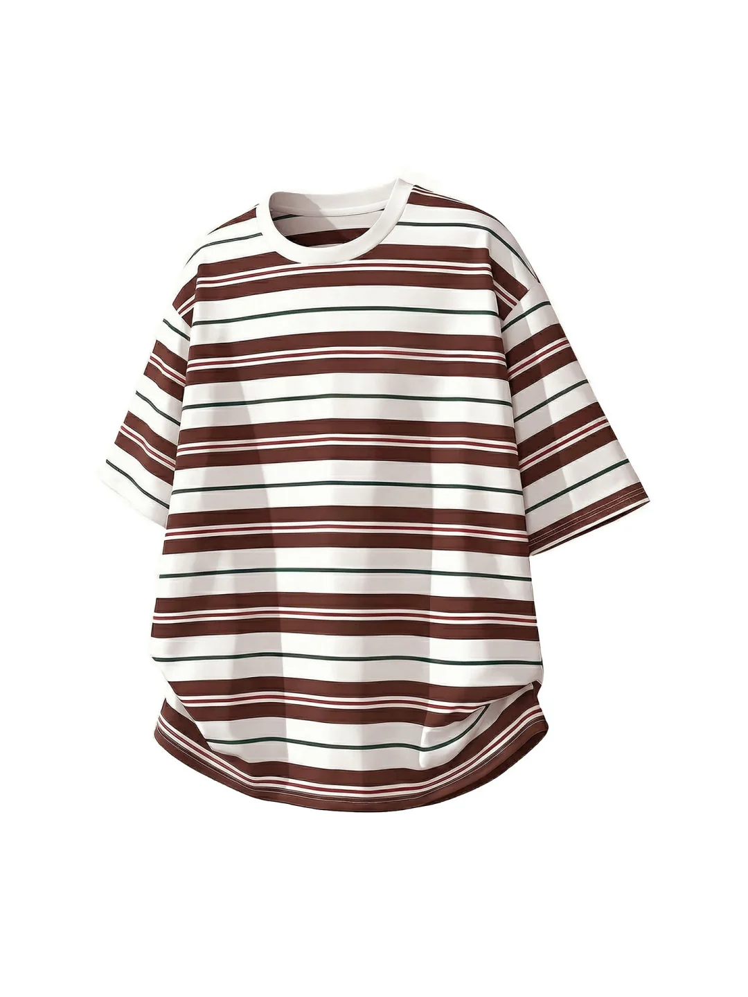 Color-blocked Stripes Loose-fit T-shirts - Image 3