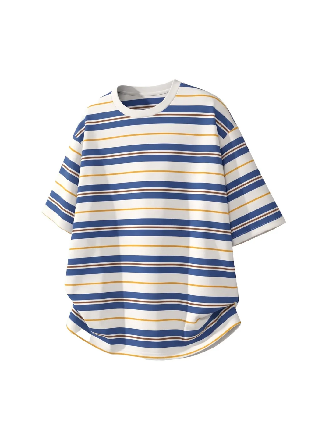 Color-blocked Stripes Loose-fit T-shirts - Image 8