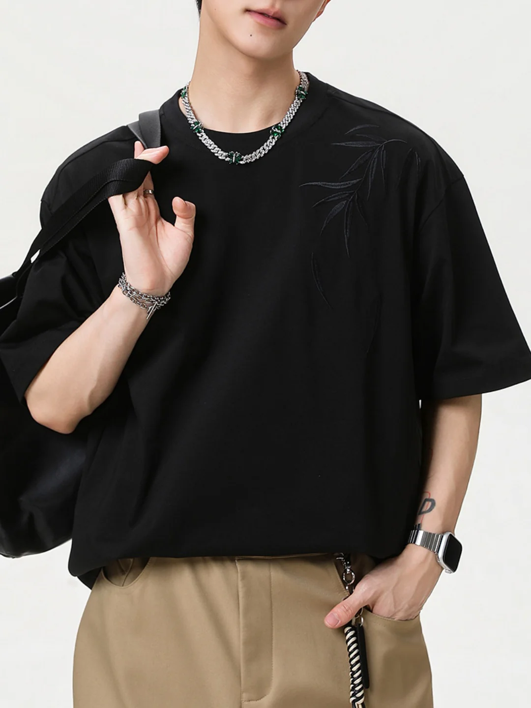 New Chinese Style Bamboo Embroidery T-shirts - Image 4