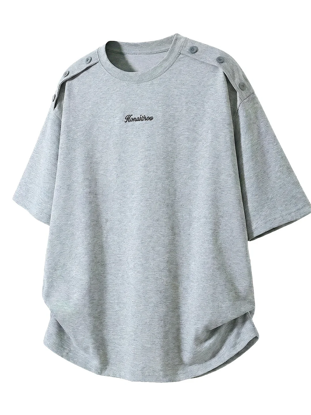 Retro Loose-fit Letter Applique T-shirts - Image 3