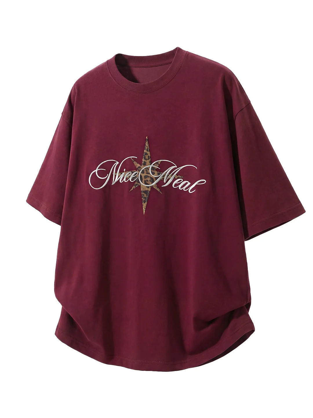 Leopard Print Retro Loose-fit T-shirts - Image 3