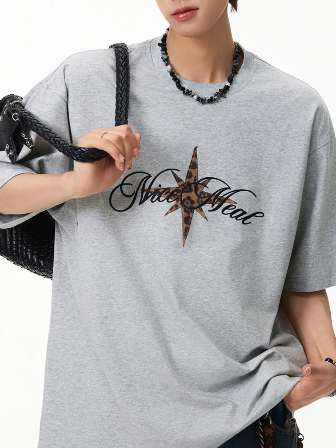 Leopard Print Retro Loose-fit T-shirts - Image 9