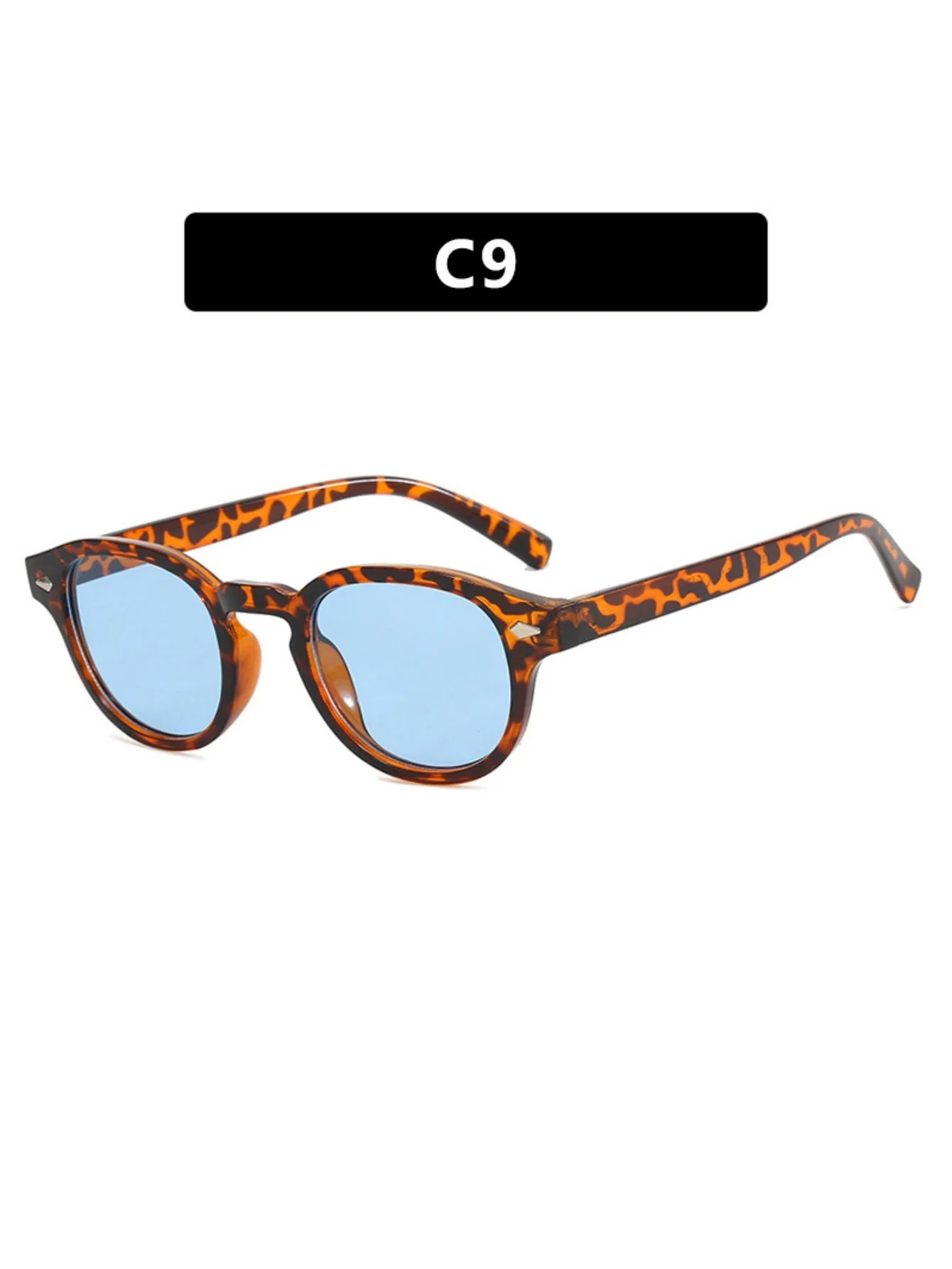 Riveted Arrow Small Frame Oval Sunglasses - Image 21