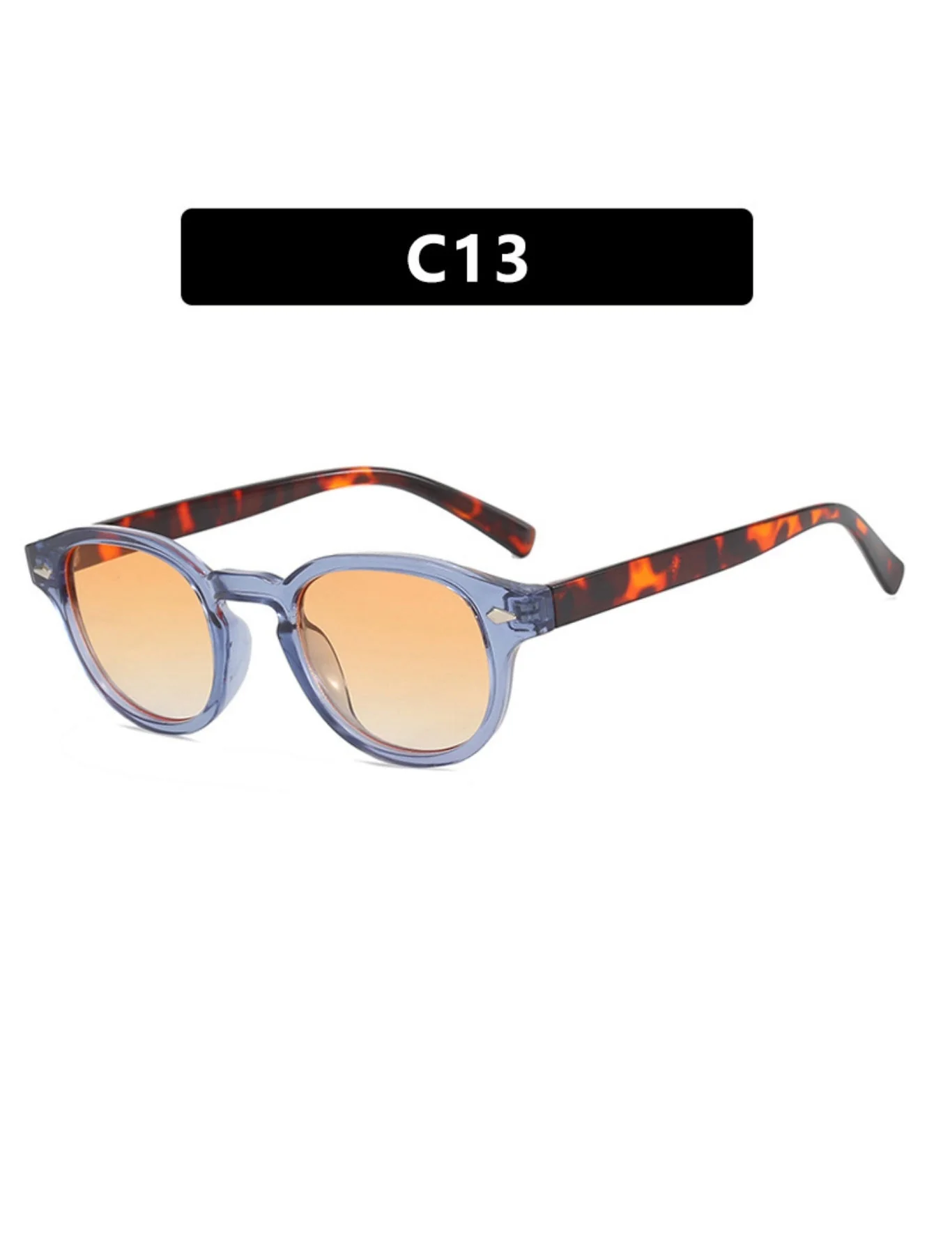 Riveted Arrow Small Frame Oval Sunglasses - Image 29