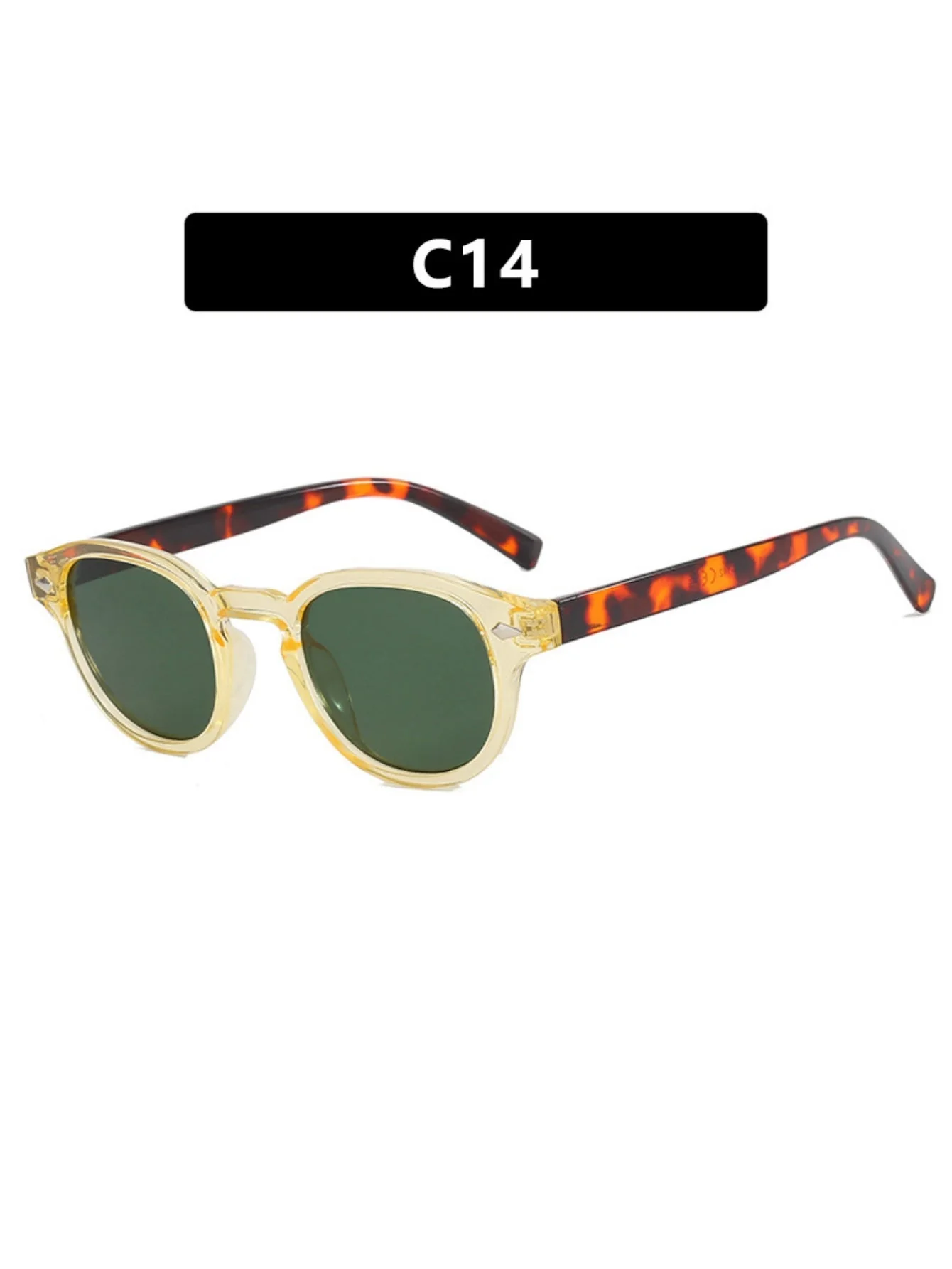 Riveted Arrow Small Frame Oval Sunglasses - Image 31