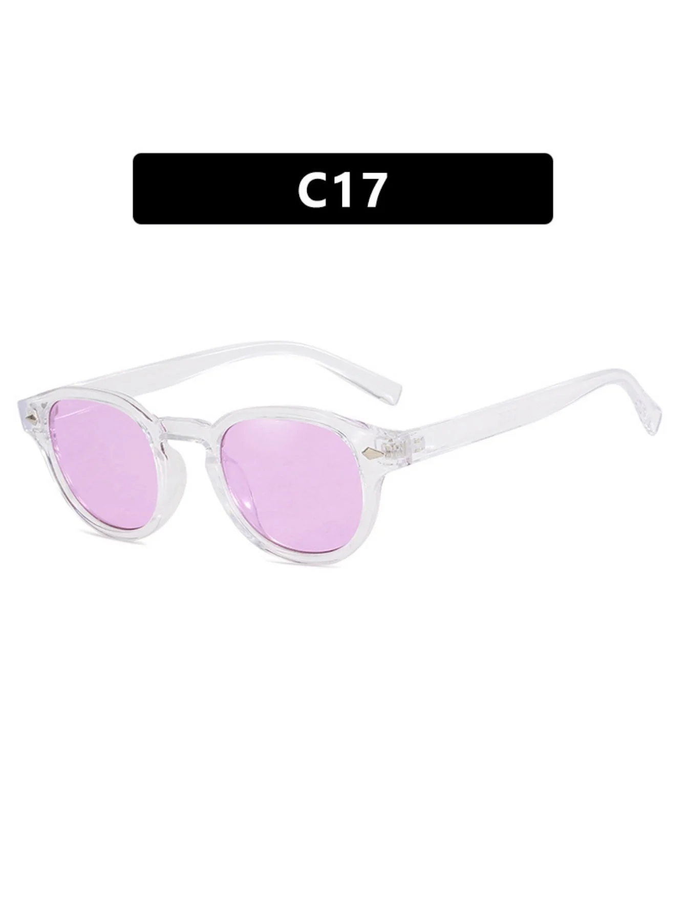 Riveted Arrow Small Frame Oval Sunglasses - Image 37