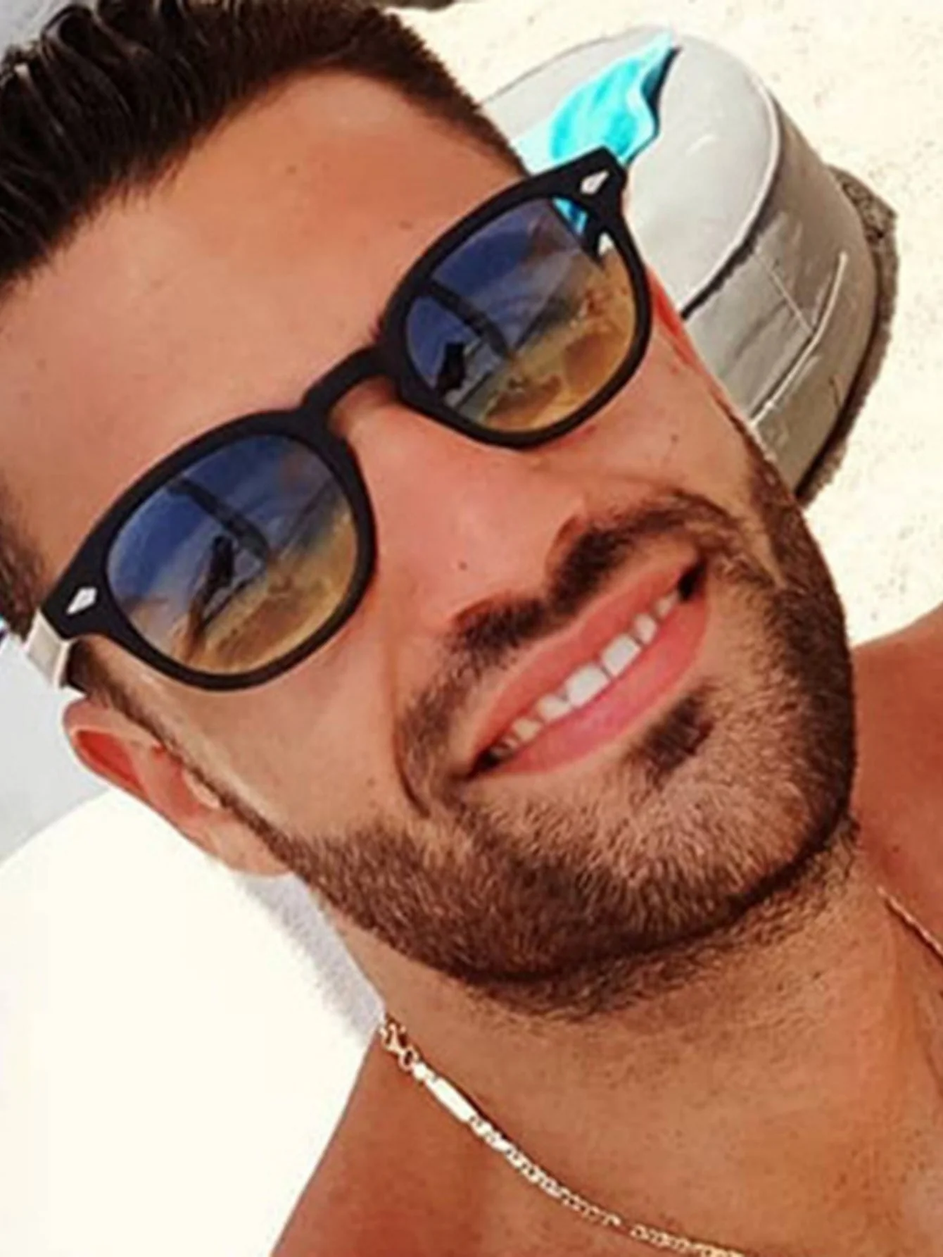 Riveted Arrow Small Frame Oval Sunglasses - Image 4