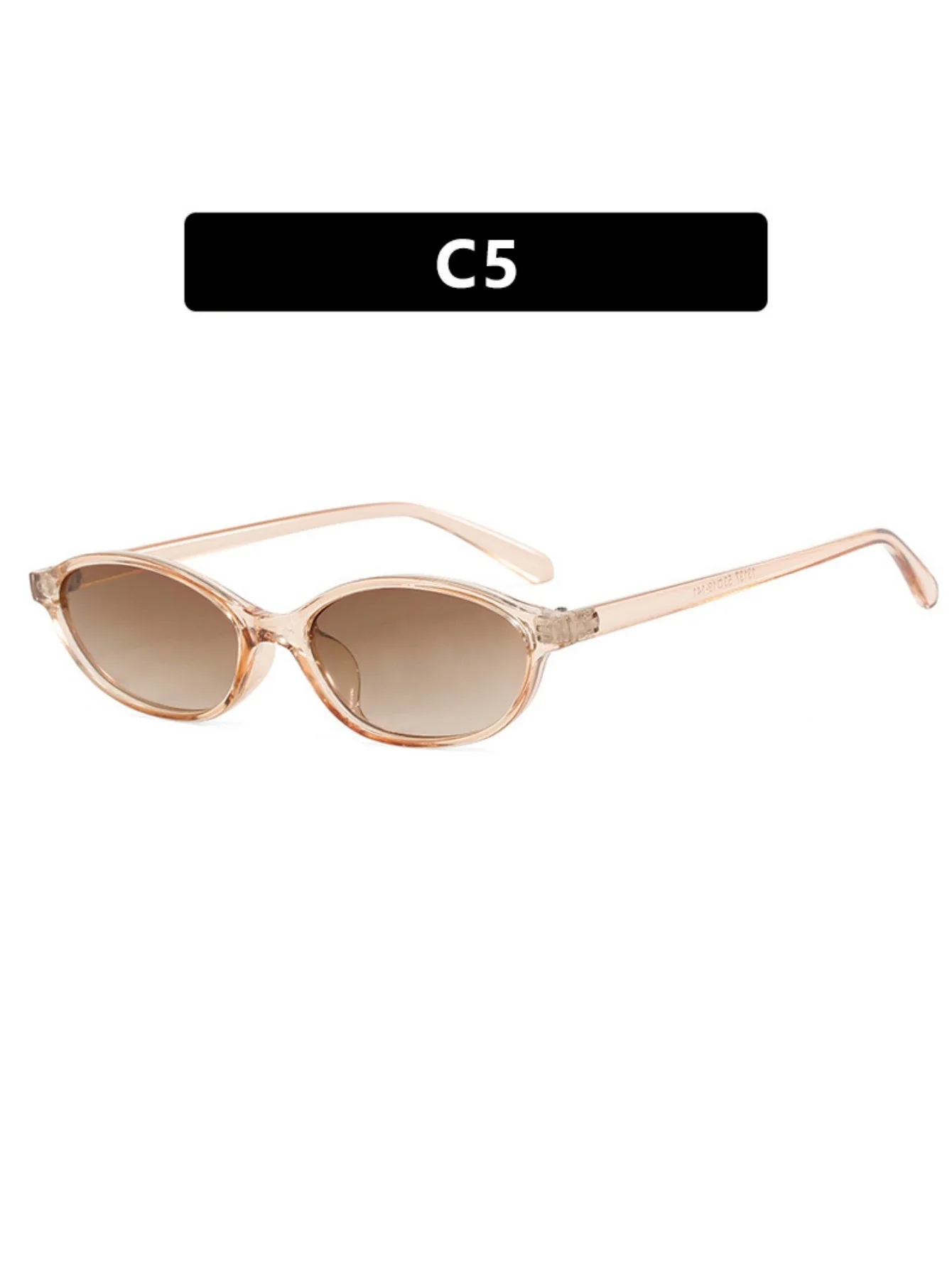 Oval-shaped Small-framed Sunglasses - Image 12