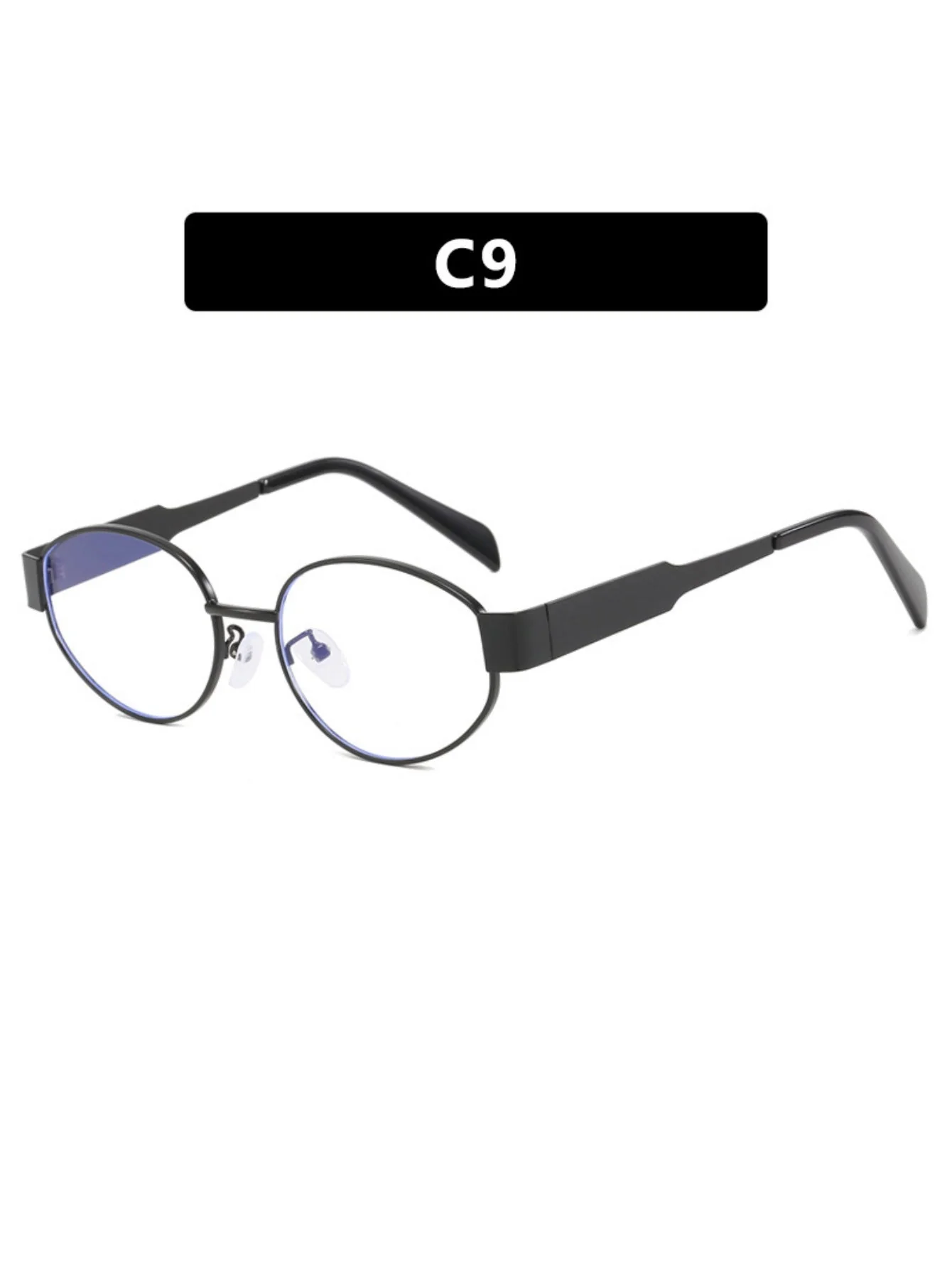 Metal Retro Oval Sunglasses - Image 12