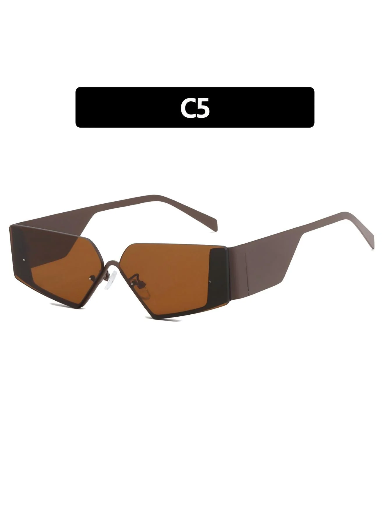 Futuristic, Rimless Sunglasses - Image 13